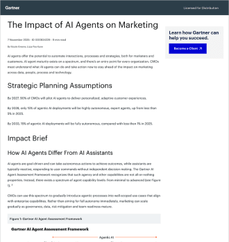 The Impact of AI Agents on Marketing report thumbnail.